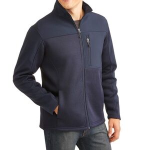 SWISS TECH Men’s Fleece Jacket Sz M Swiss Tech Softshell Trim Jacket